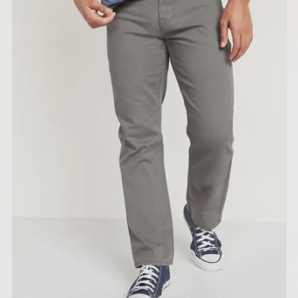 Old Navy Gray Straight Jeans